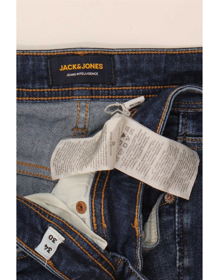 Męskie jeansy Jack & Jones Jake Bootcut W34 L30 Granatowa bawełna