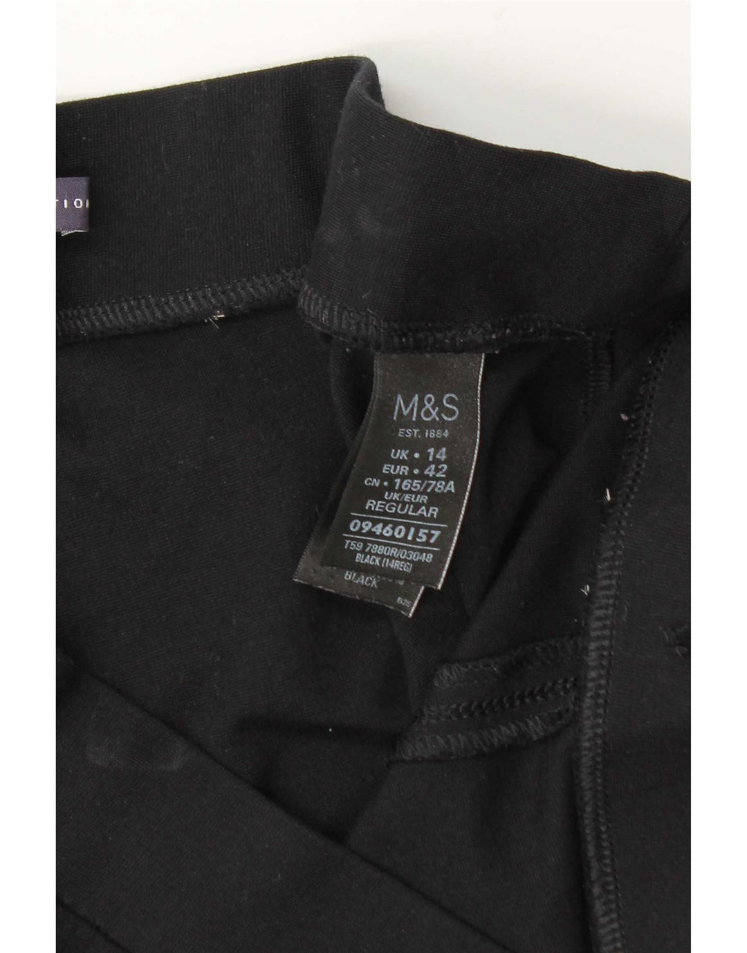 Legginsy damskie Marks & Spencer UK 14, duże, czarne, wiskozowe