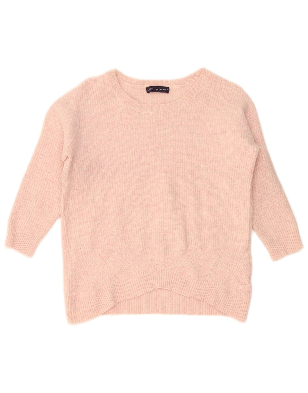 Marks & Spencer Damski sweter z dekoltem w łódkę, UK 14, średni róż