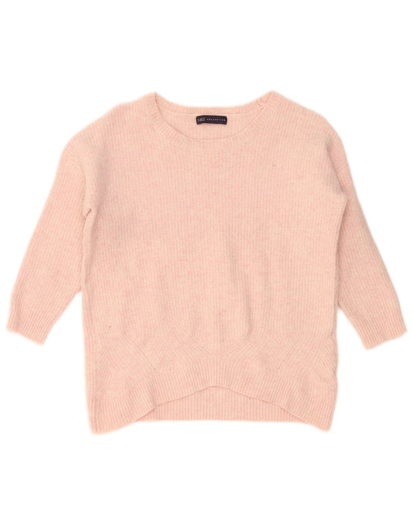 Marks & Spencer Damski sweter z dekoltem w łódkę, UK 14, średni róż