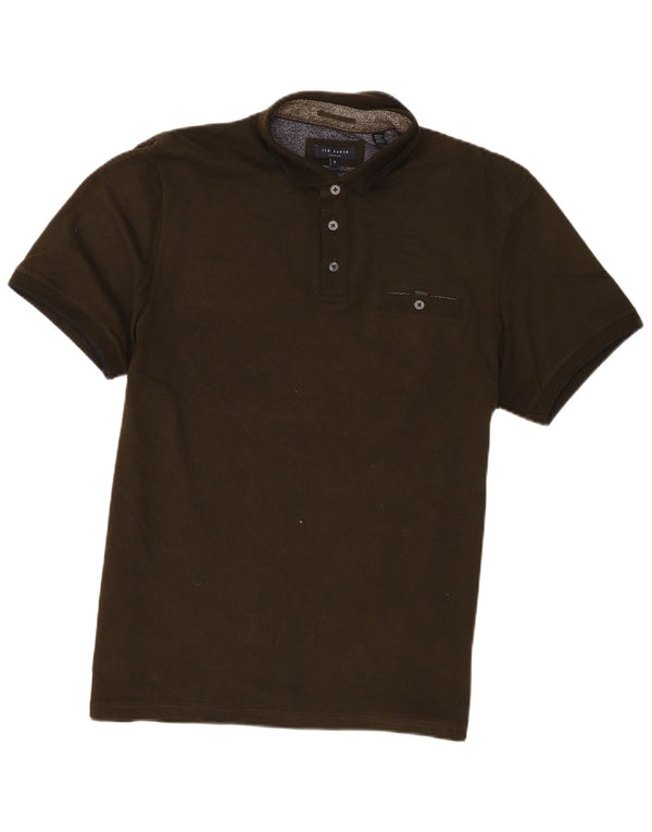 Męska koszulka polo z krótkim rękawem Ted Baker, rozmiar 5 XL, zielona, bawełniana