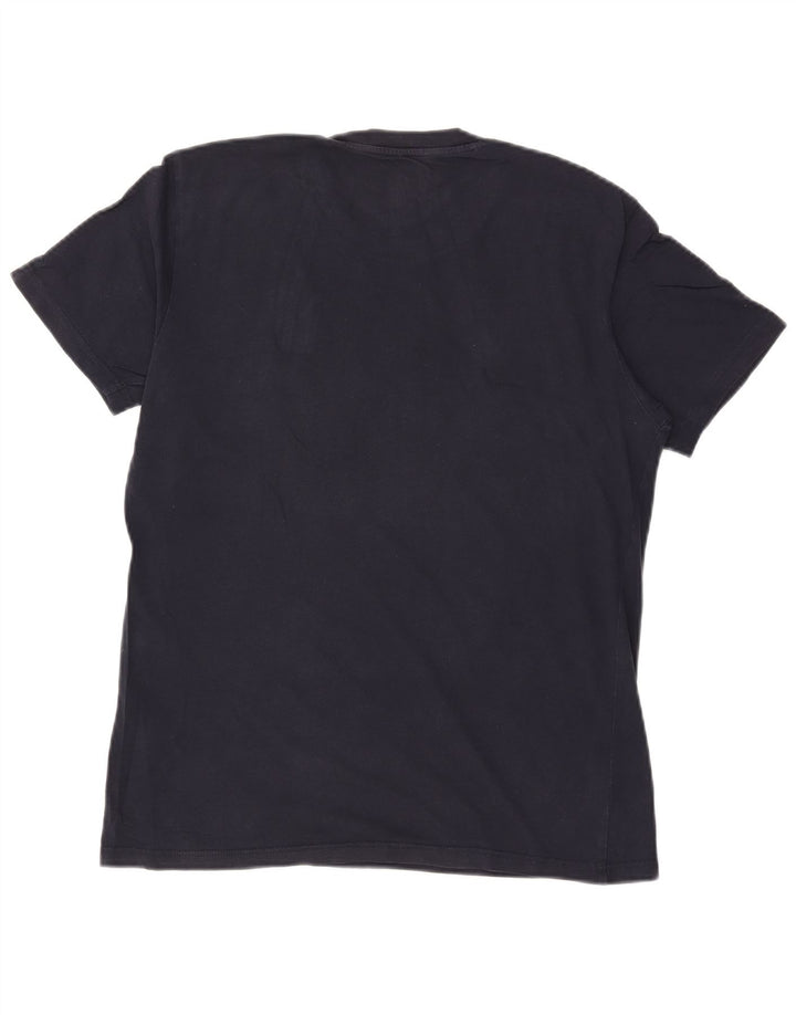Męski T-shirt Lee o regularnym kroju z grafiką, mały, granatowy