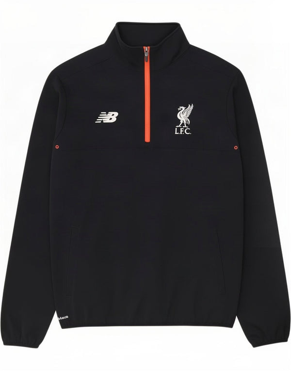 Męski dres New Balance Liverpool z zamkiem błyskawicznym, duży, czarny