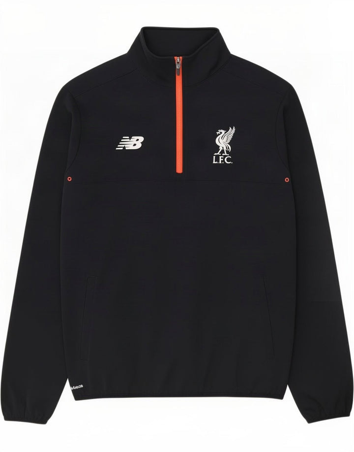 Męski dres New Balance Liverpool z zamkiem błyskawicznym, duży, czarny