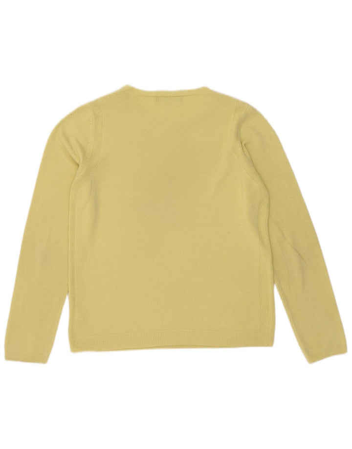 Sweter damski Marks & Spencer z okrągłym dekoltem, UK 12, średni żółty