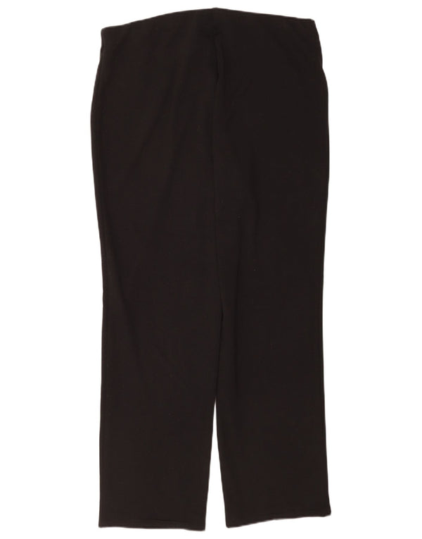 Marks & Spencer Damskie proste spodnie codzienne UK 14 duże W34 L28 czarne