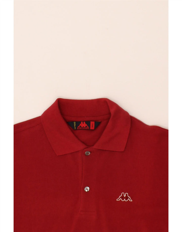 KAPPA Mens Polo Shirt Small Red Cotton Vintage Kappa and Second-Hand Kappa from Messina Hembry 