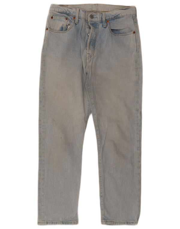 Męskie jeansy Levi's 501 Cropped W29 L26 Niebieskie bawełniane