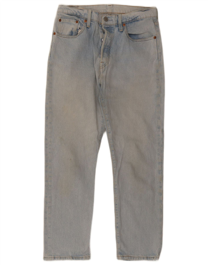 Męskie jeansy Levi's 501 Cropped W29 L26 Niebieskie bawełniane