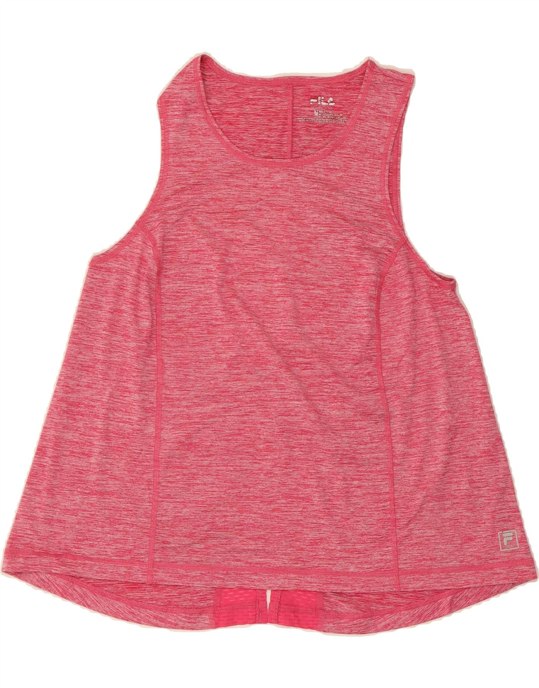 FILA Womens Vest Top UK 12 Medium Pink Flecked Vintage Fila and Second-Hand Fila from Messina Hembry 