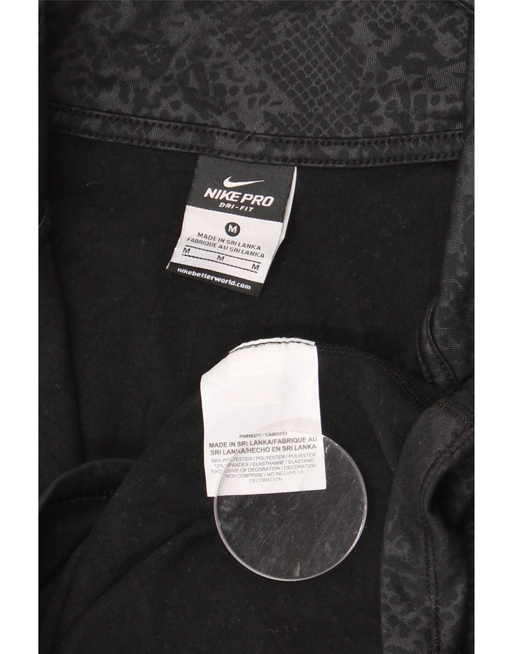 Damski dres NIKE Dri Fit z pulowerem UK 12, średni czarny nadruk zwierzęcy