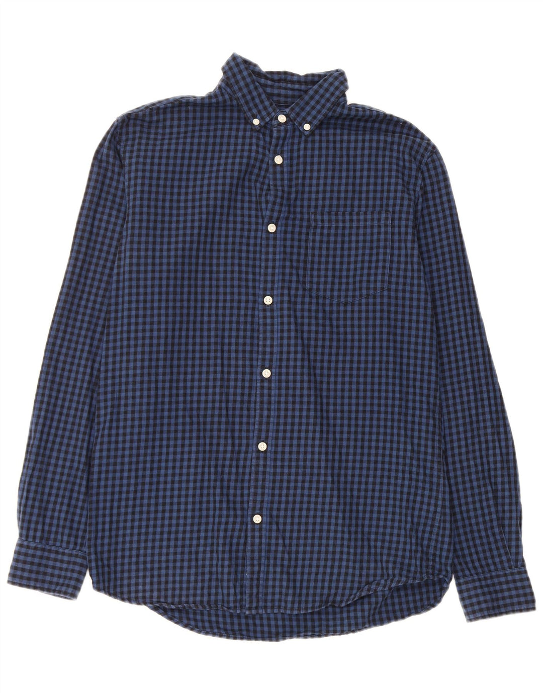 Koszula męska Jack & Jones, średnia, granatowa, bawełniana kratka