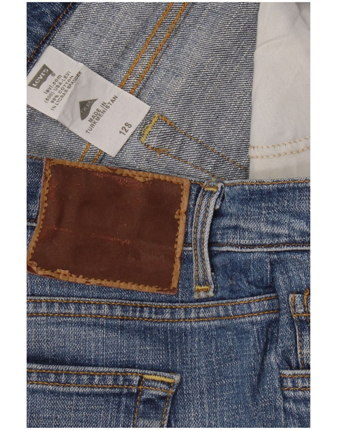 Damskie proste dżinsy Levi's US 12 Large W30 L29 Niebieskie bawełniane