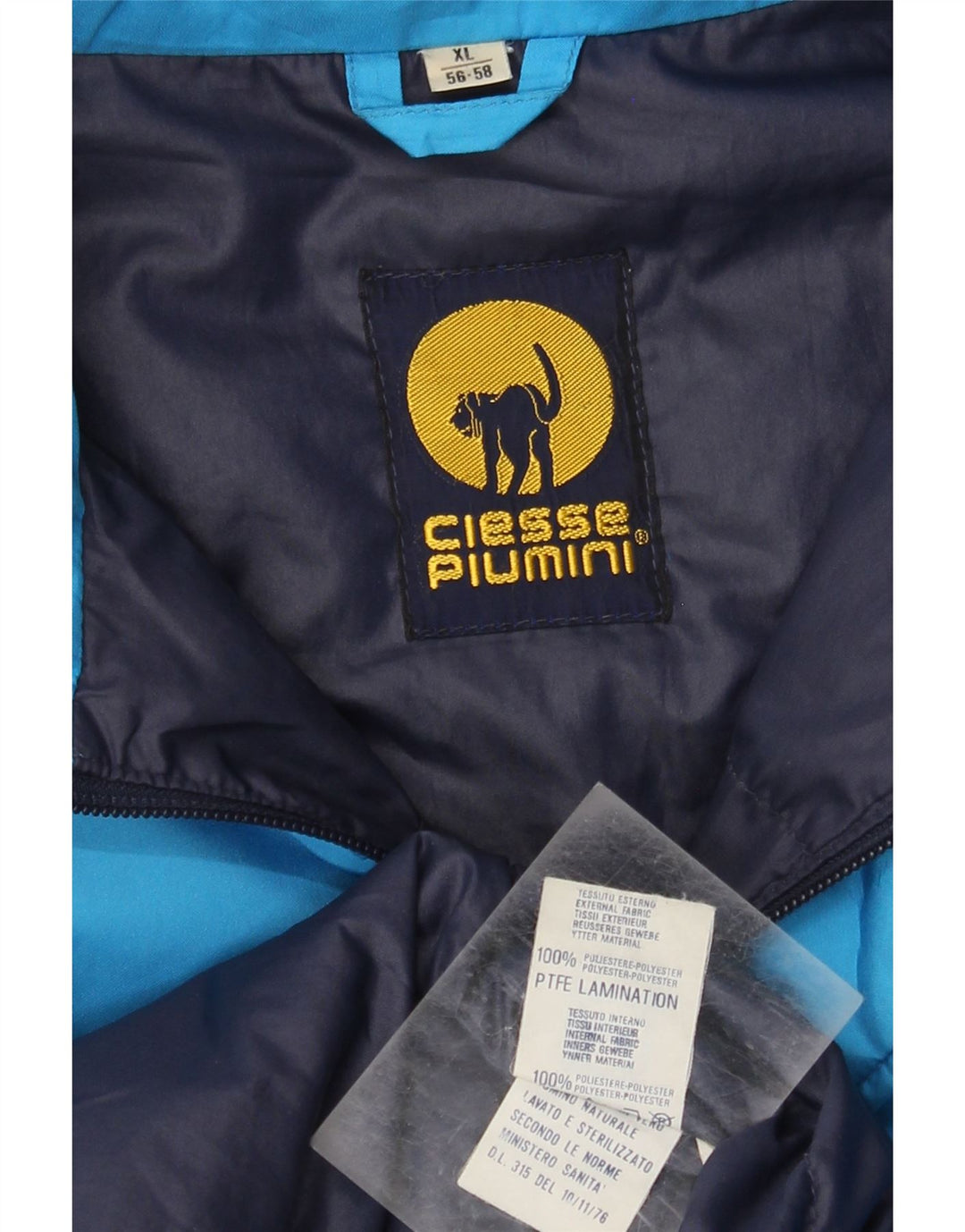 Męska ocieplana kurtka Ciesse Piumini Gore-Tex UK 42 XL Niebieski poliester