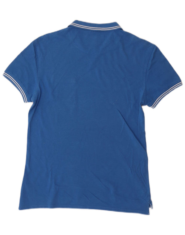 Męska koszulka polo Armani Jeans Slim Fit, duża, niebieska, bawełniana w paski