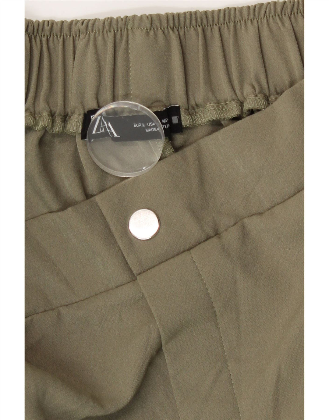 Spodnie damskie Zara Joggers Cargo duże W32 L26 Khaki