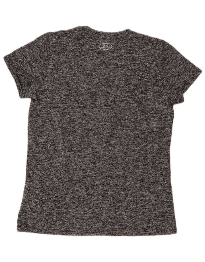 Damski t-shirt UNDER ARMOUR Heat Gear Graphic Top UK 14 Średni szary