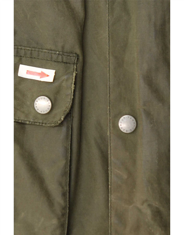 Męska kurtka z woskowanej bawełny Barbour UK 36 Small, zielona bawełna