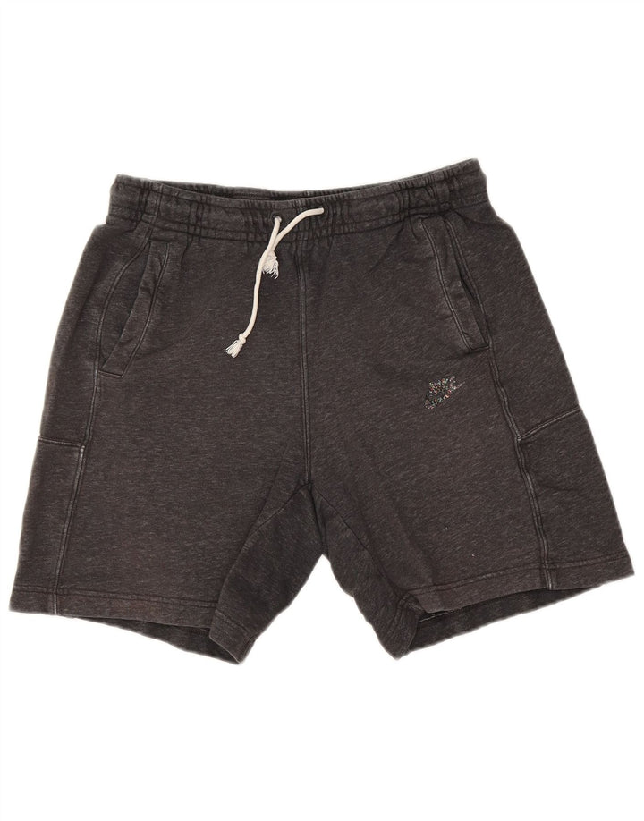 Męskie spodenki sportowe Nike, średnioszare, bawełniane w cętki