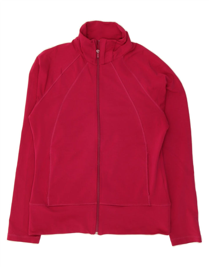 ADIDAS Womens Climalite Tracksuit Top Jacket UK 14 Medium Pink Polyester Vintage Adidas and Second-Hand Adidas from Messina Hembry 