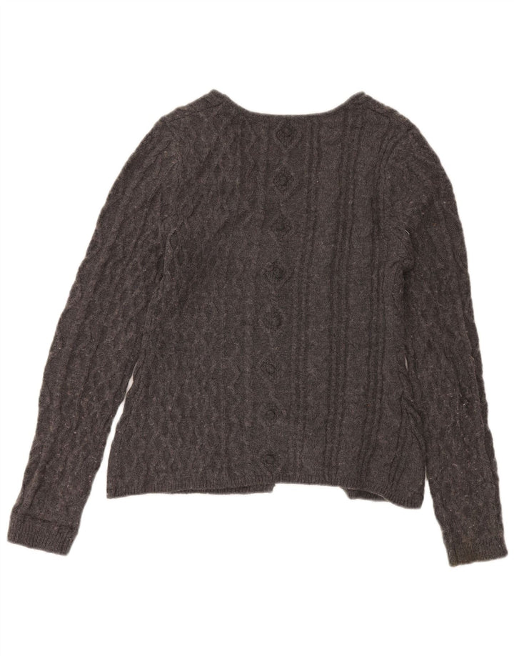 Sweter damski Zara UK 14, duży, szary, akrylowy