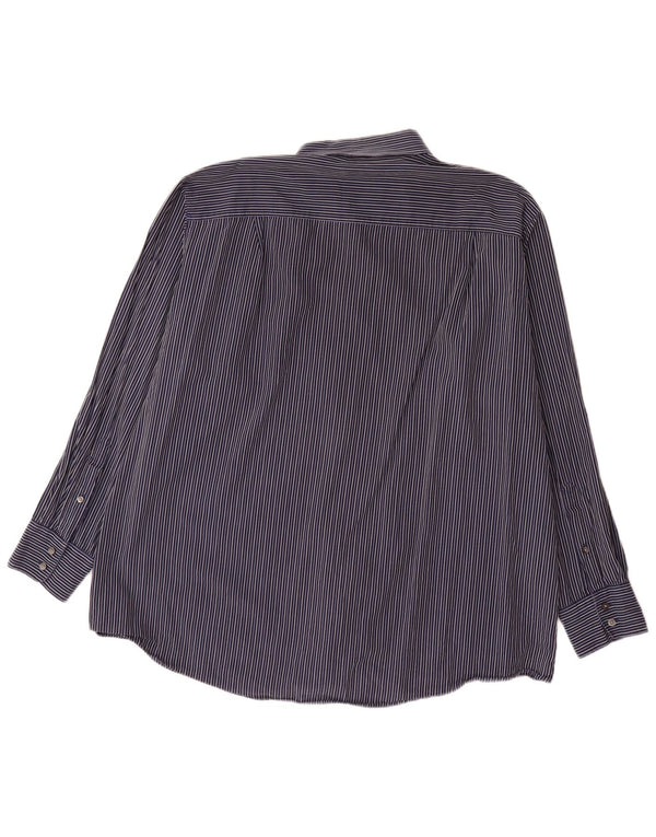 Koszula męska Calvin Klein Jeans Rozmiar 18 2XL Granatowa, bawełniana w prążki