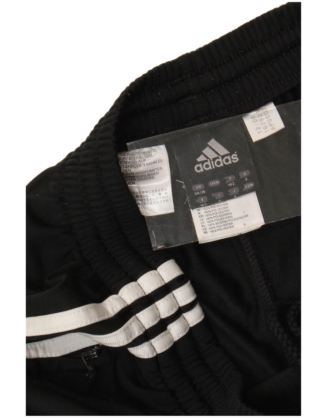 Adidas Męskie spodnie dresowe Joggers EU 34/36 Mały czarny poliester