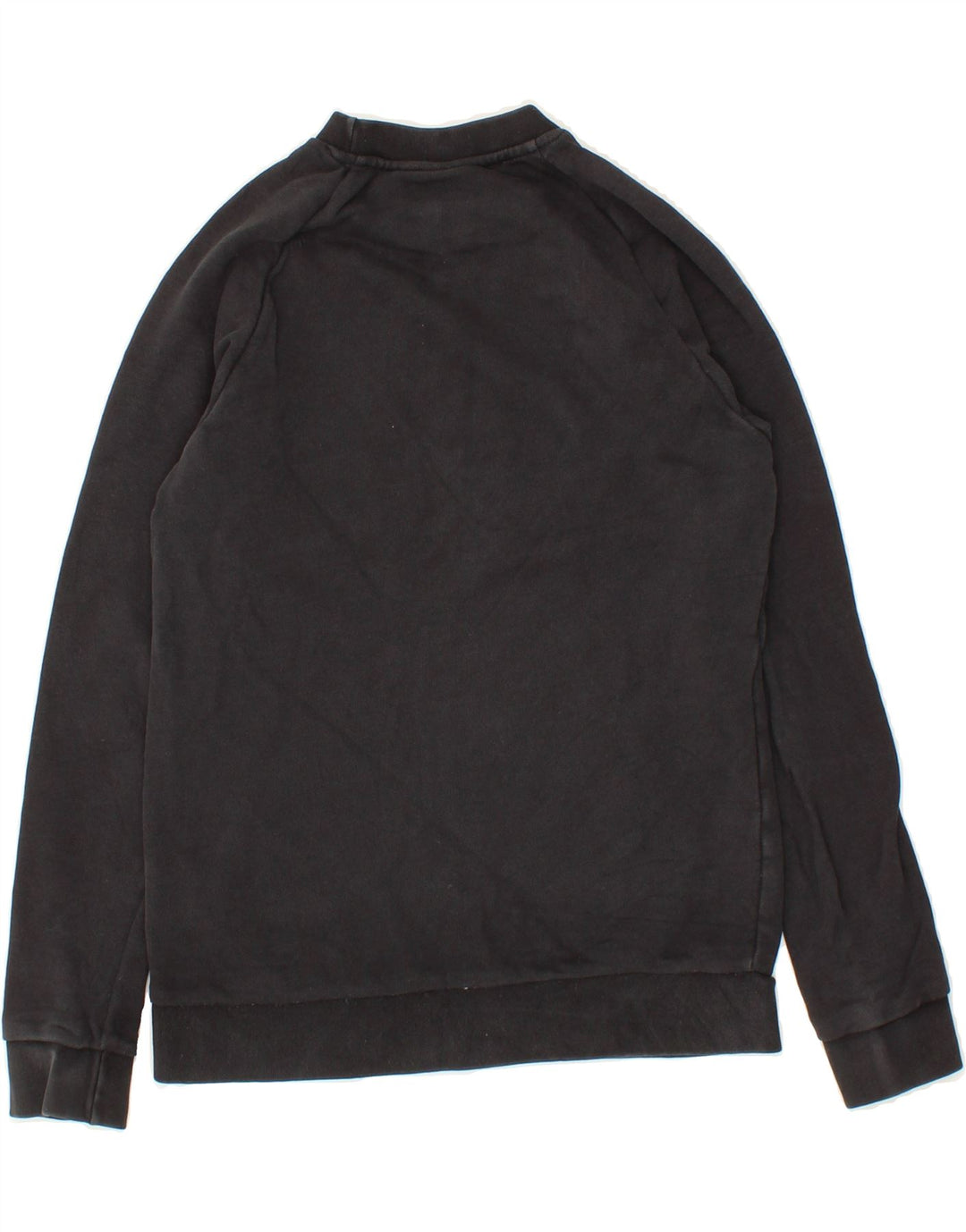 ADIDAS Mens Graphic Sweatshirt Jumper XS Black Cotton Vintage Adidas and Second-Hand Adidas from Messina Hembry 