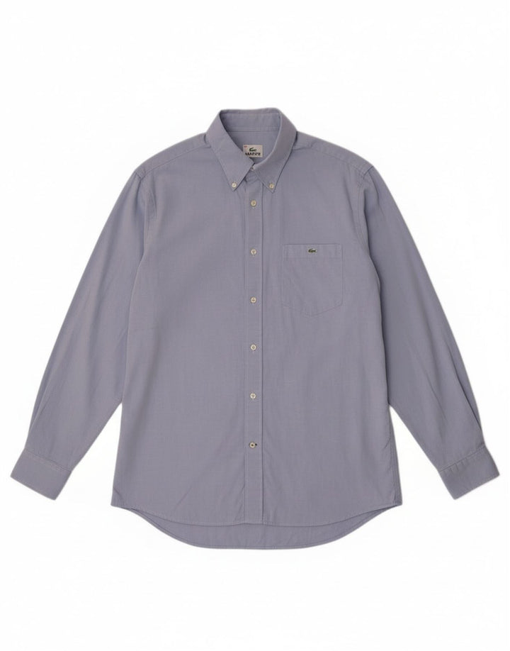 Koszula męska Lacoste rozmiar 40, średnia niebieska, bawełniana