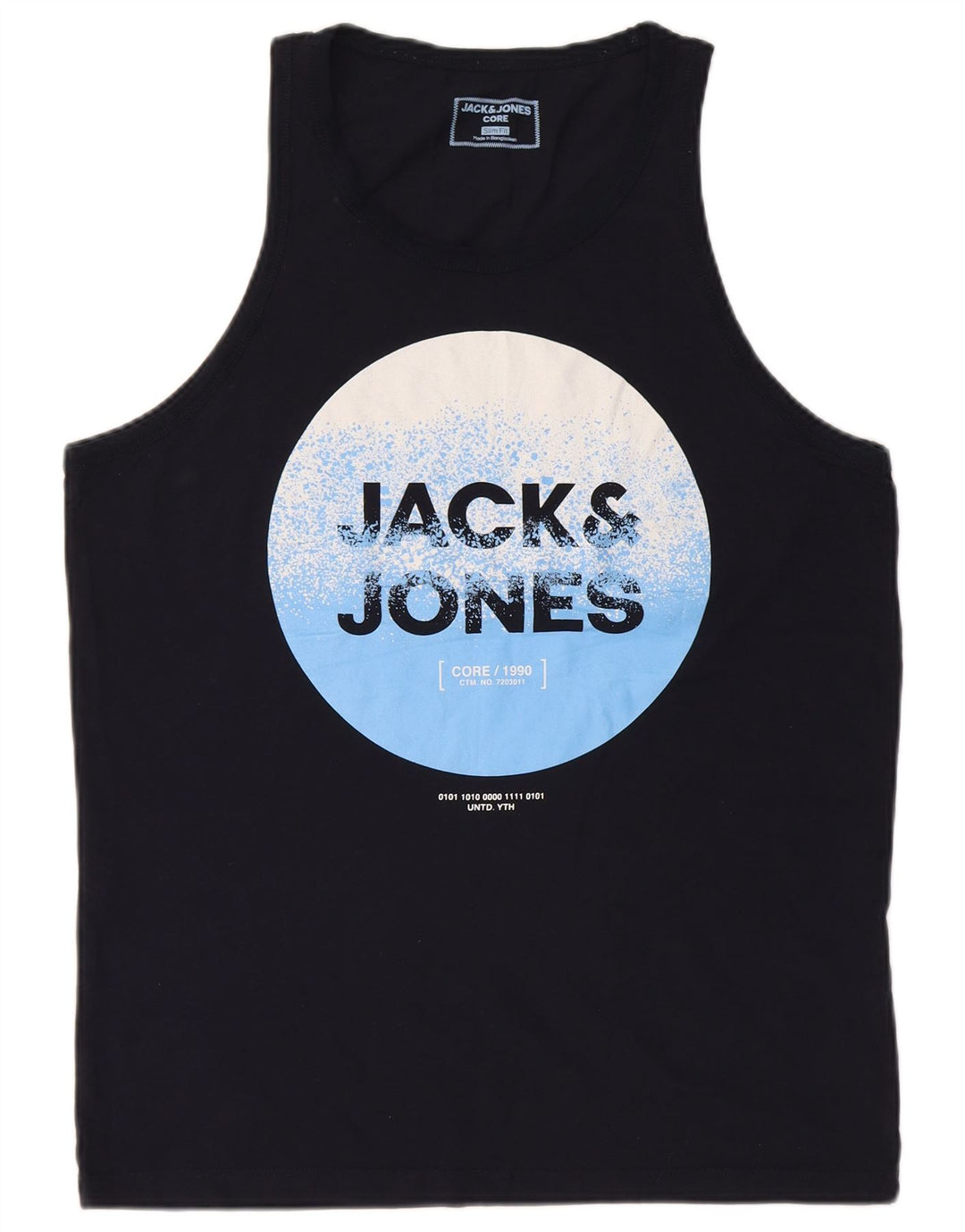 Męska kamizelka z grafiką Jack & Jones o dopasowanym kroju, duża, granatowa