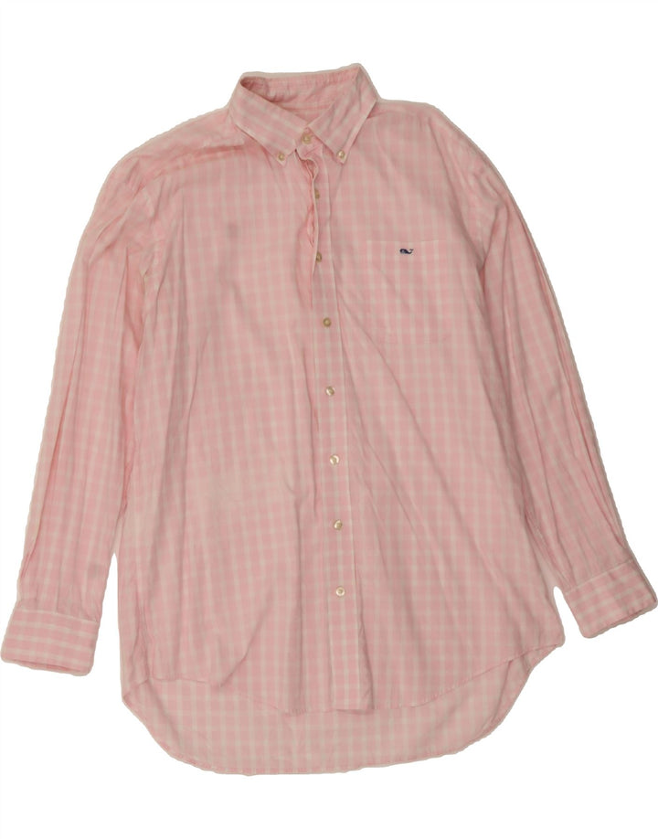 VINEYARD VINES Mens Shirt Large Pink Gingham Vintage Vineyard Vines and Second-Hand Vineyard Vines from Messina Hembry 