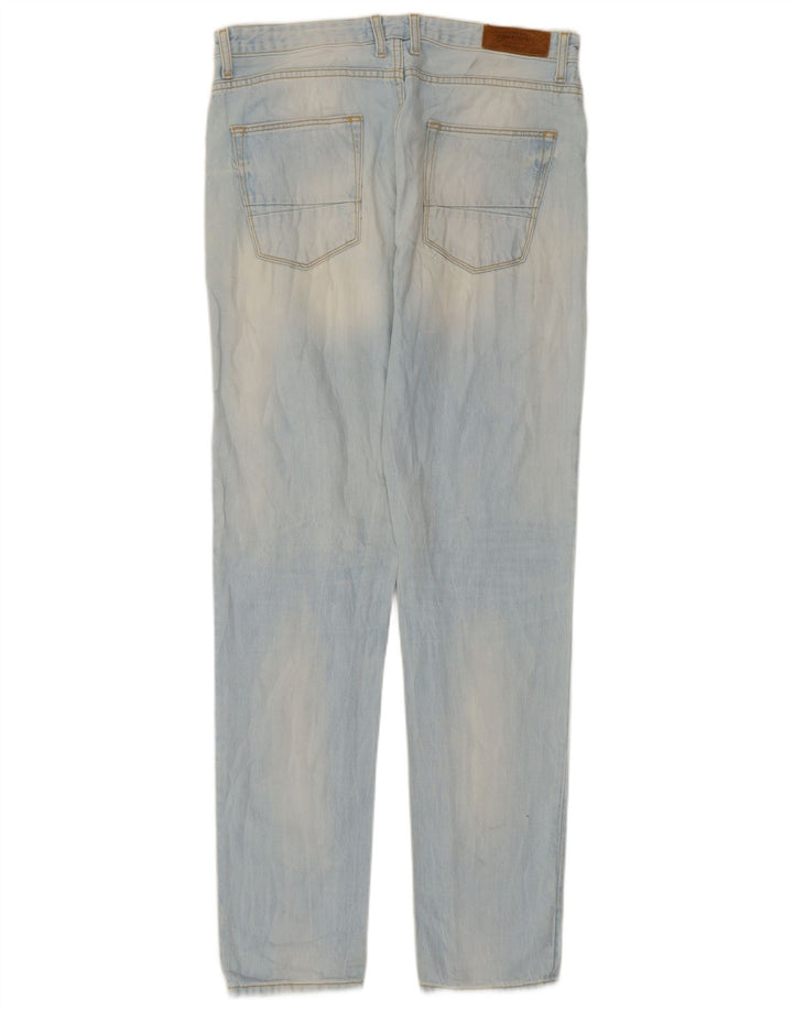 Męskie proste dżinsy Zara EU 40 Medium W31 L33 Niebieskie bawełniane