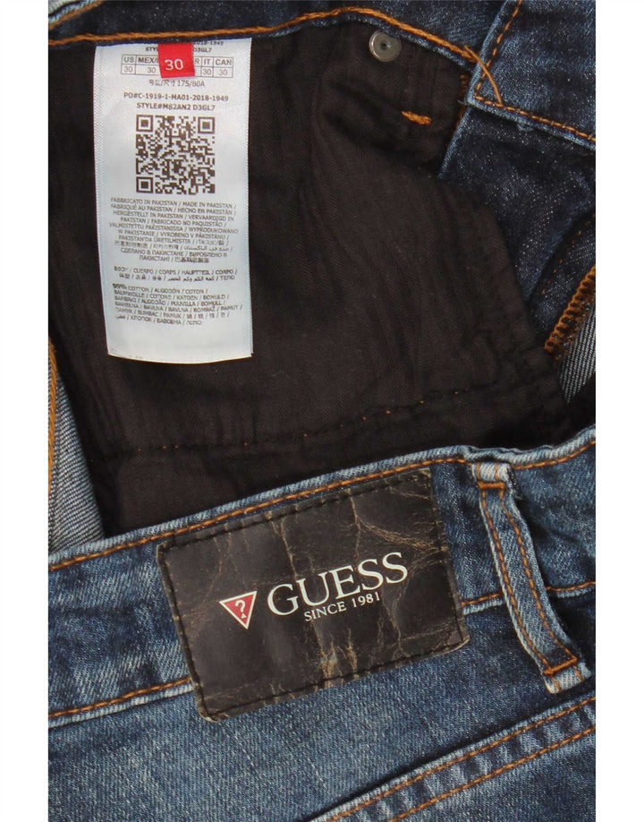 Damskie jeansy Guess w trudnej sytuacji W30 L32, niebieskie, bawełniane