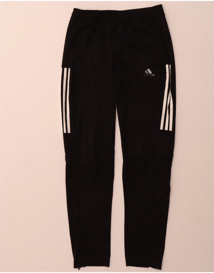 ADIDAS Boys Tracksuit Trousers 13-14 Years  Black Polyester