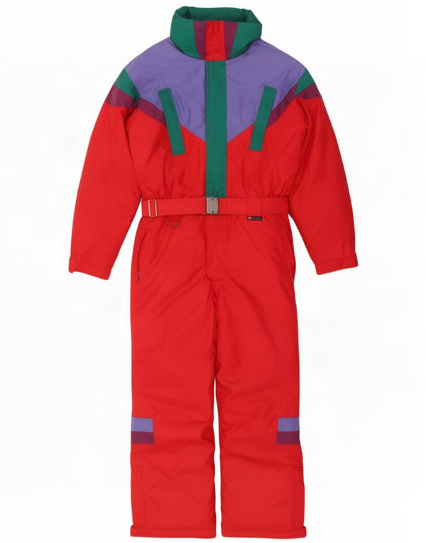 Sergio Tacchini Męski kombinezon narciarski XL Czerwony Colourblock Poliester