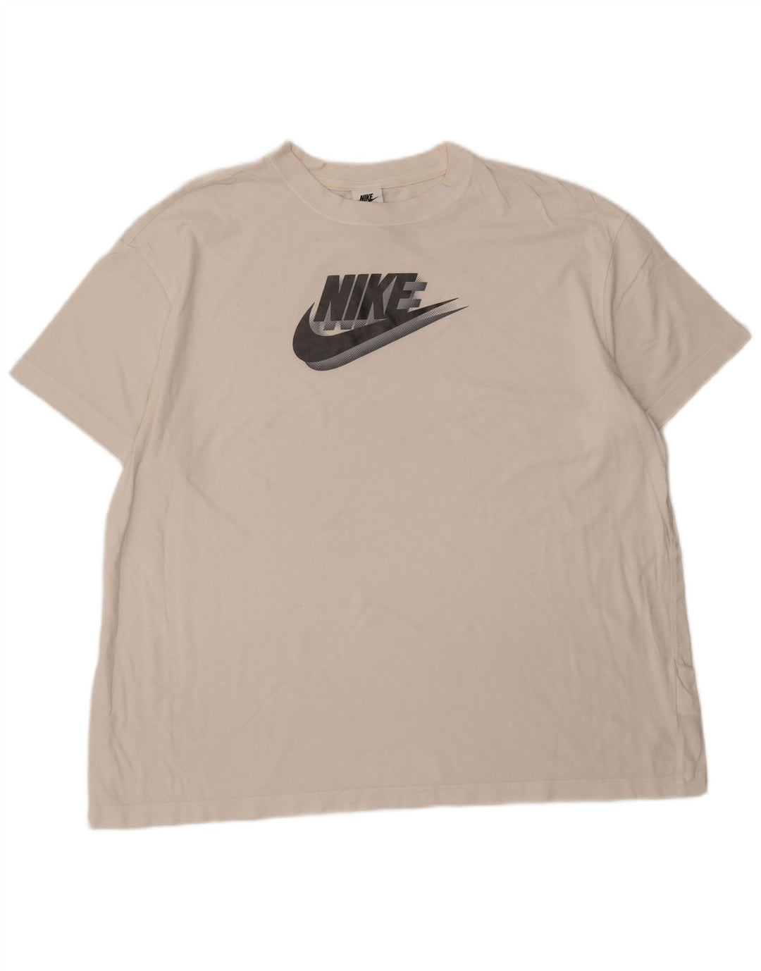 NIKE Mens Graphic T-Shirt Top XL White Cotton