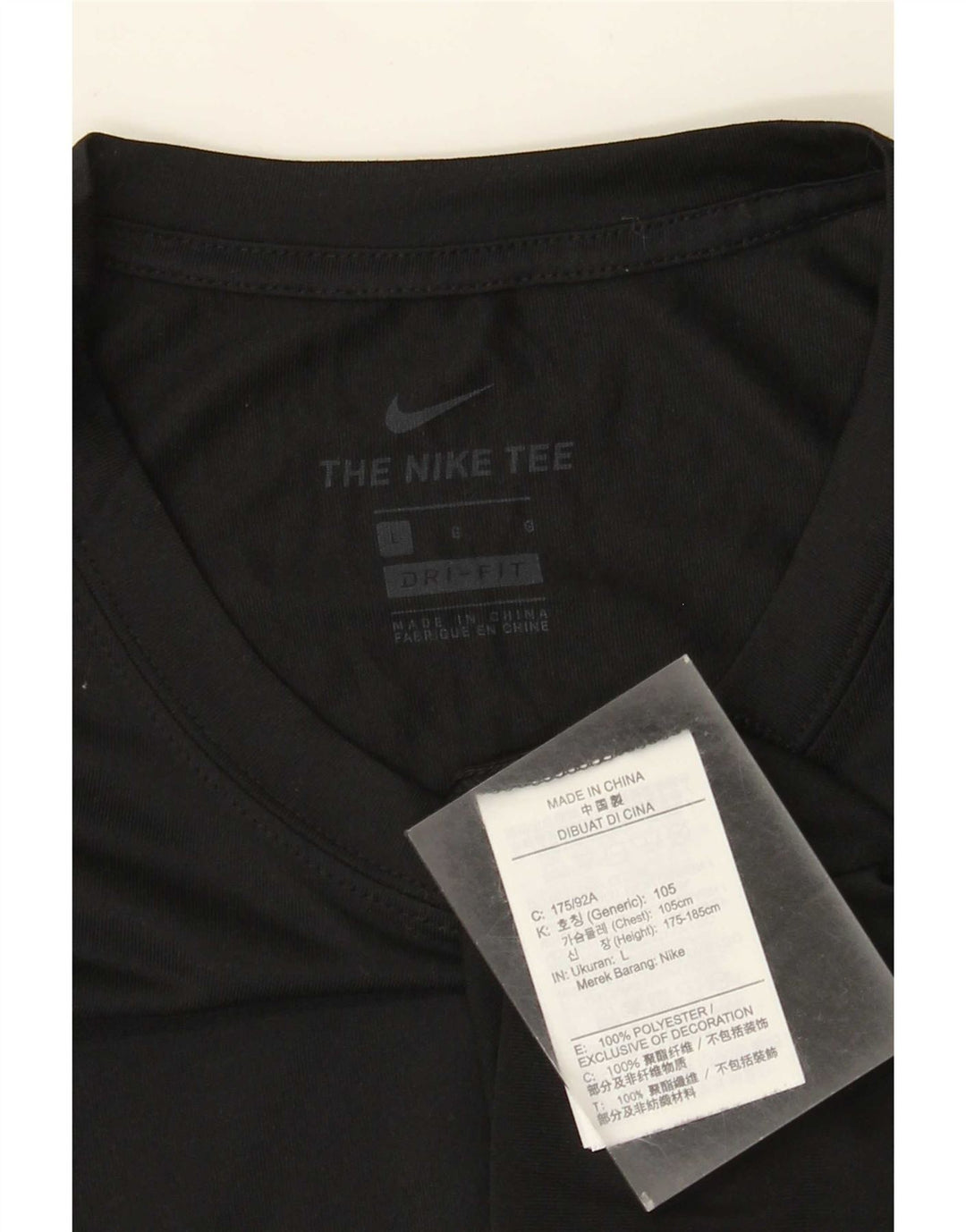 Męska koszulka Nike Dri Fit z długim rękawem, duży, czarny poliester