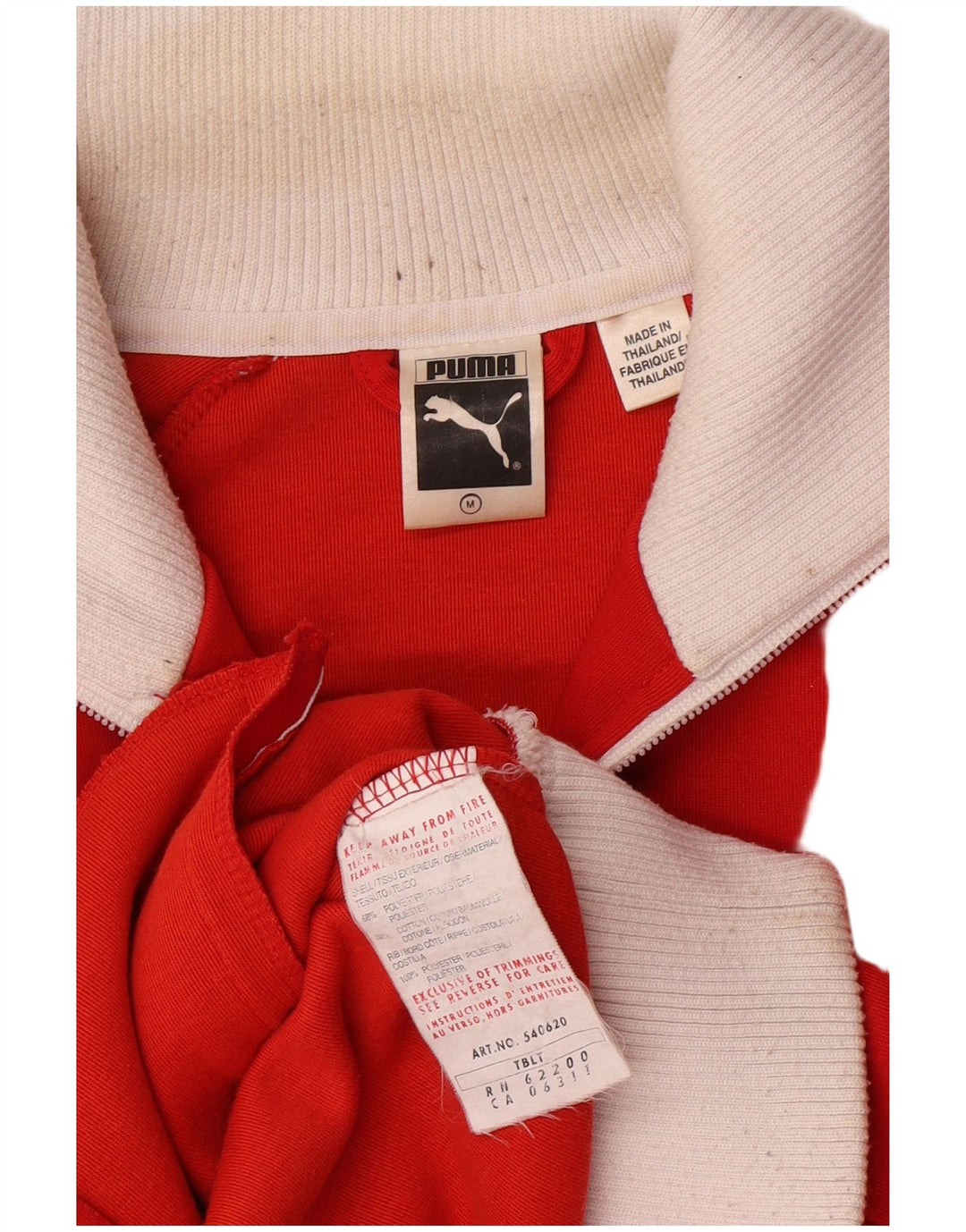 Damska kurtka dresowa Puma Retro UK 14 w kolorze średnio czerwonym