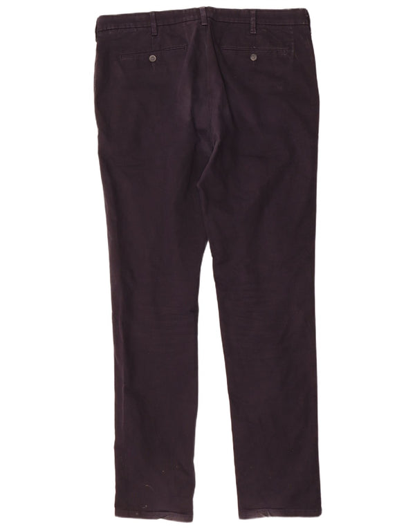 Marks & Spencer Męskie spodnie typu slim chino W38 L35 Granatowa bawełna