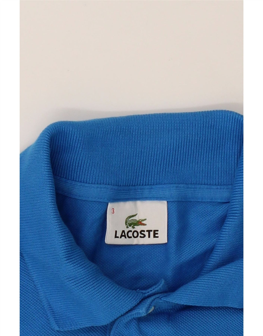 LACOSTE Mens Polo Shirt Size 3 Small Blue Cotton Vintage Lacoste and Second-Hand Lacoste from Messina Hembry 