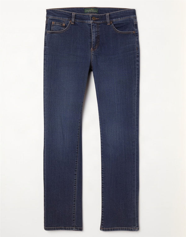 Damskie proste dżinsy Ralph Lauren US 4 Small W26 L30 Niebieskie bawełniane