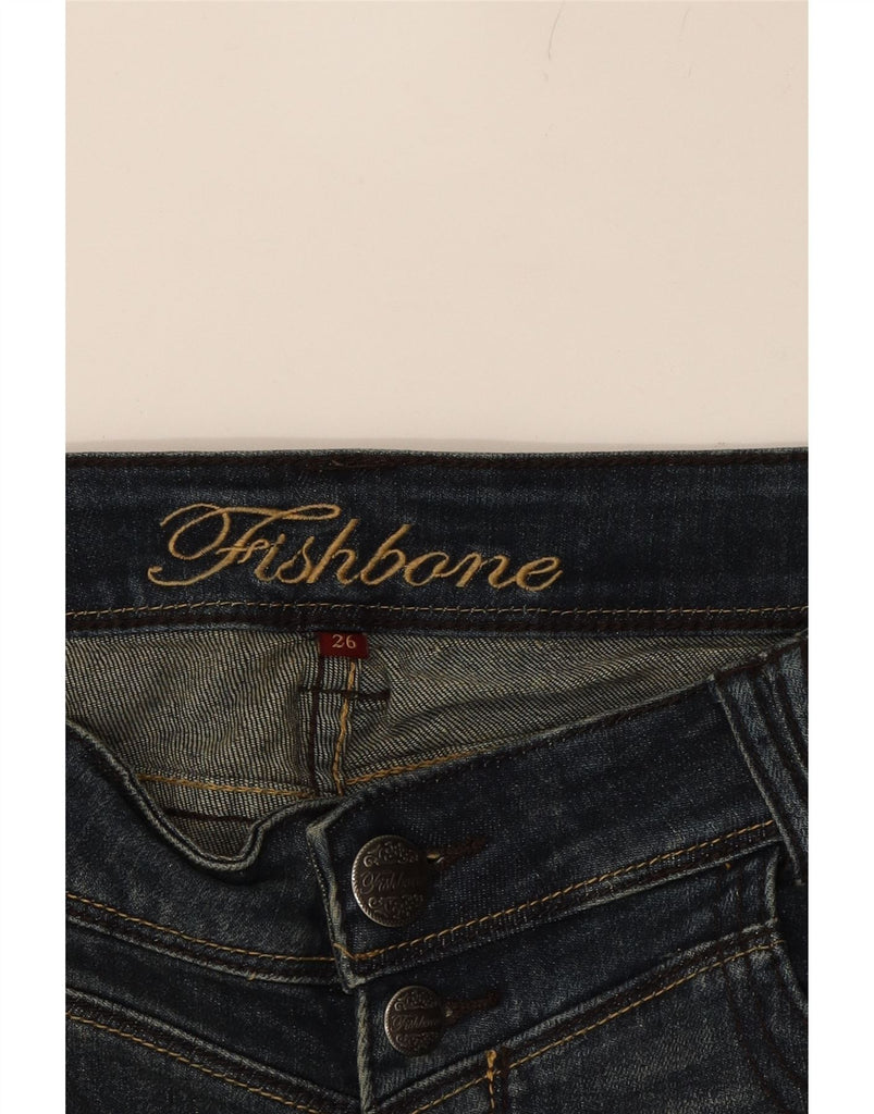 FISHBONE Womens Skinny Jeans W26 L32 Blue Cotton Vintage Fishbone and Second-Hand Fishbone from Messina Hembry 