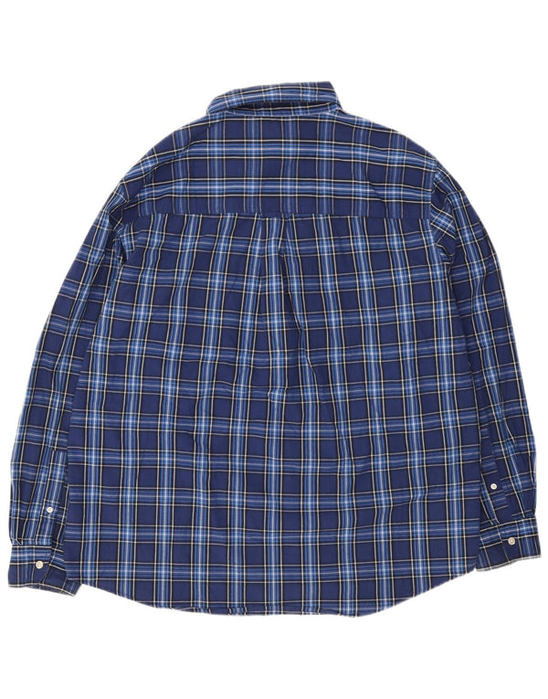 Koszula męska Chaps Easy Care XL, bawełniana w granatową kratkę