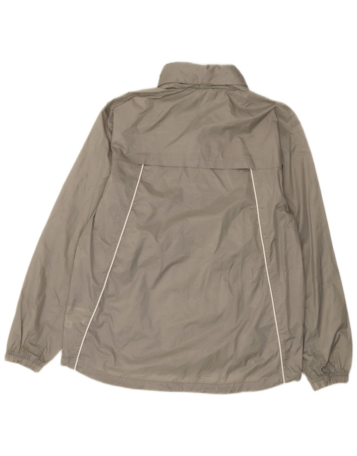 Męska kurtka przeciwdeszczowa Adidas UK 38 Średni szary nylon