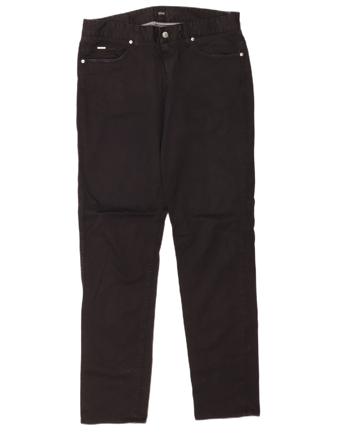 Męskie jeansy slim Hugo Boss W34 L34 Czarne bawełniane