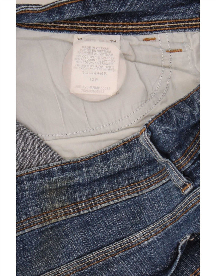 Damskie jeansy Lee Riders Bootcut US 12, duże, W33 L27, niebieska bawełna
