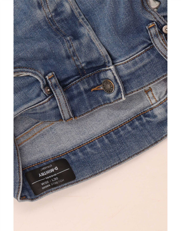 Damskie jeansy Diesel D-Mihtry Straight W32 L30 Niebieskie bawełniane