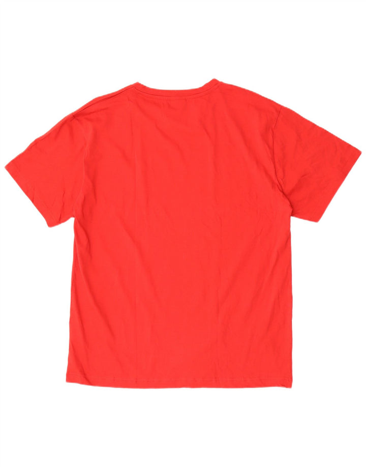 T-shirt męski Lotto Top XL, czerwony, bawełniany