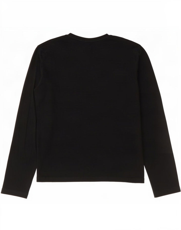 Lacoste Męski top z długim rękawem, rozmiar 2 XS, czarna bawełna