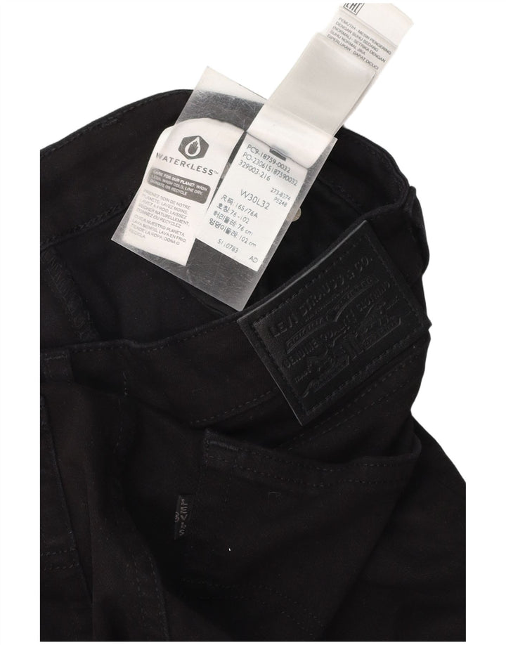 LEVI'S Damskie jeansy Bootcut 725 z wysokim stanem W30 L32 Czarna bawełna